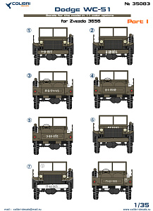 Декаль 1/35 Dodge WC-51 part I (Colibri Decals)