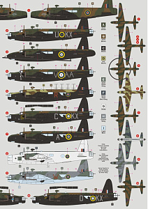 Декаль 1/72 Vickers Wellington in RAF and SAAF Service, Pt.1 (DK Decals)