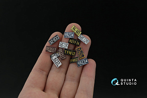 Автомобильные номера США, северо-восточные штаты, 1910-1940 (для всех моделей) (на метал. основании)