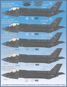 Декаль 1/32 'F-35 Anthology, Big Scale Lightning IIs'  (Furball Aero-Design)