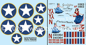 Декаль 1/32 Consolidated B-24D Liberator (Sized for the 1/32 scale Hobby Boss kits) (Kits-World)
