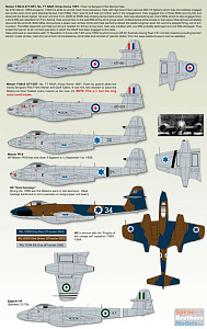 Декаль 1/32 Gloster Meteors F.8 & FR.9 (Zotz)