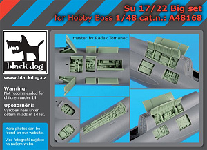 Дополнения из смолы 1/48 Sukhoi Su-17/Su-22 Big set (designed to be used with Hobby Boss kits) 