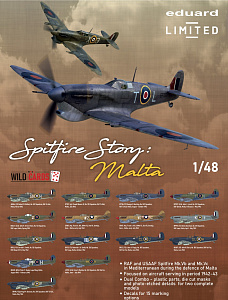 Сборная модель 1/48 Supermarine Spitfire STORY: MALTA DUAL COMBO (Eduard kits)