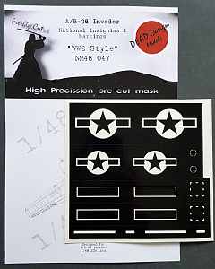 Douglas A/B-26 Invader National Insignia paint masks WWII and markings (designed to be used with ICM