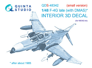 3D Декаль интерьера кабины F-4G late (Meng) (Малая версия)