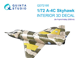 3D Декаль интерьера кабины A-4C Skyhawk (Fujimi/Hobby 2000)