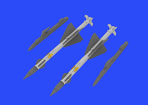 Дополнения из смолы 1/48 Ракеты Р-23Р для МиГ-23 (для модели Eduard/Trumpeter)/ МиГ-23
