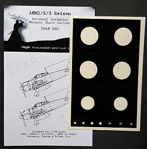 Mitsubishi A6M1/A6M2/A6M3 National Insignia paint masks without white outline (Hasegawa kits)