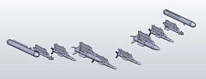 Дополнения из смолы 1/144 Комплект вооружения СУ-30СМ от Звезды (KepModels)