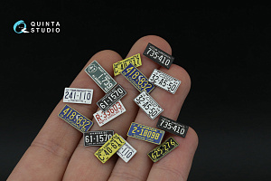 Автомобильные номера США, юго-восточные штаты, 1950-1960 (для всех моделей) (на метал. основании) ч2