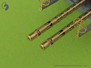 Дополнения из латуни 1/32 Немецкие пулеметы MG.81 и MG.81Z с точеными стволами и травл. приц.(2шт)