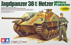Сборная модель 1/35 Немецкая самоходная установка Hetzer средних выпусков (Tamiya)