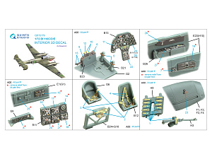 3D Декаль интерьера для Bf 110C/D/E (Eduard)