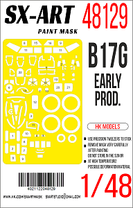 Окрасочная маска 1/48 B-17G (HK Models)