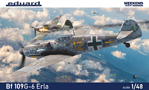 Сборная модель 1/48 Bf 109G-6 Erla (Weekend Edition) (Eduard kits)