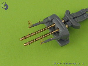 Дополнения из латуни 1/32 Немецкие пулеметы MG.81 и MG.81Z с точеными стволами и травл. приц.(2шт)