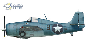 Сборная модель 1/72 F4F-4 Wildcat 'Operation Torch' (3x camo) (Arma Hobby)