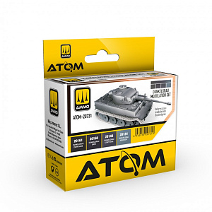 Набор акриловых красок ATOM Набор модуляции Dunkelgrau 20 ml x 4 (Ammo Mig) 