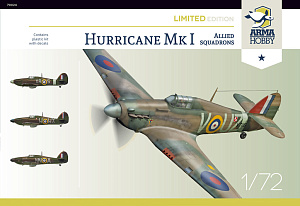 Сборная модель 1/72 Hurricane Mk.I Allied Squadrons Limited Edition (Arma Hobby)