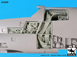 Дополнения из смолы 1/32 LTV A-7D/A-7E Corsair II magazine + electronics (для Trumpeter kits)