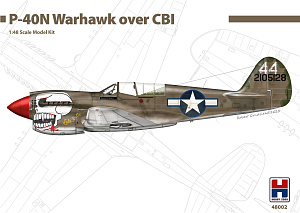 Сборная модель 1/48 Curtiss P-40N Warhawk over CBI ex-Hasegawa + Cartograf decals (Hobby 2000)