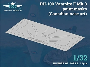 Окрасочная маска 1/32 de Havilland DH-100 Vampire Mk.3 (Infinity Models)