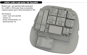 Дополнения из смолы 1/48 Радиостанция Junkers Ju-88A-4 (для модели Eduard/ICM)