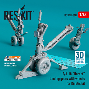 Дополнения из смолы 1/48 McDonnell-Douglas F/A-18A/F/AB/F/C/F/D Hornet landing gears with wheels