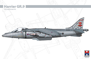 Сборная модель 1/48 BAe Harrier GR.9 (Hobby 2000)