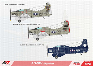 Сборная модель 1/72 Douglas AD-5W Skyraider (A & A Models)