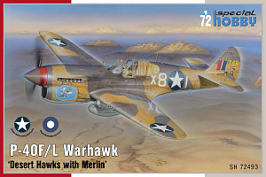 Сборная модель 1/72 P-40F/L Warhawk 'Desert Hawks w/ Merlin' (Special Hobby)