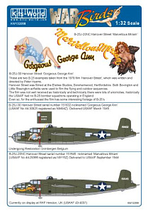 Декаль 1/32 Hannover Street Mitchells' North-American B-25J-30NC (Kits-World)