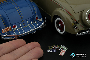 Автомобильные номера США, юго-восточные штаты, 1910-1940 (для всех моделей) (на метал. основании)