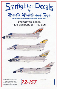 Декаль 1/72 Forgotten Fords Douglas F4D-1 Skyrays (Starfighter Decals)