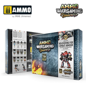 Набор для создания эффектов AMMO WARGAMING UNIVERSE 03 -Weathering Combat Armour (Ammo Mig)