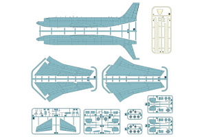 Сборная модель 1/144 Boeing 707-321 Pan American (Roden)