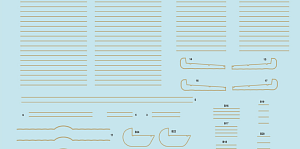 Декаль 1/72 Fokker D.VII rib tapes linen (EDU)