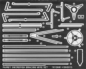 Дополнения 1/48 Fairey Swordfish Набор стяжных проволок с фототравлением (for Expert) (Tamiya)