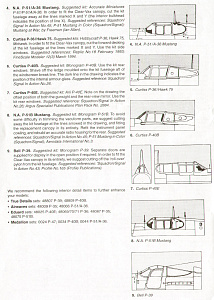 Набор остекления 1/48 Истребители ВВС Армии США во Второй мировой войне (Falcon)