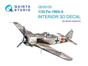 3D Декаль интерьера кабины FW 190A-8 (Border Model)