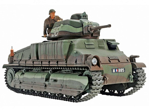 Сборная модель 1/35 Французский средний танк SOMUA S35, с одной фигурой (Tamiya)