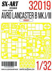 Окрасочная маска 1/32 Avro Lancaster B MK.I/III (Border) (SX-Art)