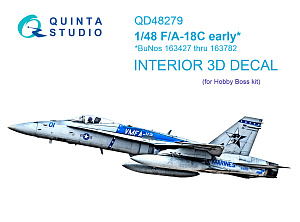 3D Декаль интерьера кабины F/A-18C early (HobbyBoss)