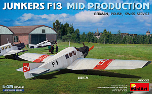 Сборная модель 1/48 Junkers F13 Mid Prod. (German, Polish, Swiss) (MiniArt)