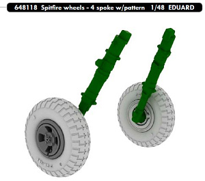 Дополнения из смолы 1/48 Колеса Spitfire Mk.IXc/Mk.(под нагрузкой) (для модели Eduard)