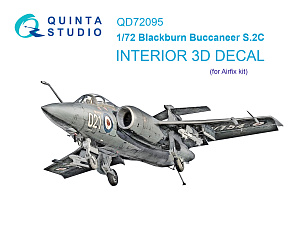 3D Декаль интерьера кабины Blackburn Buccaneer S.2C (Airfix)