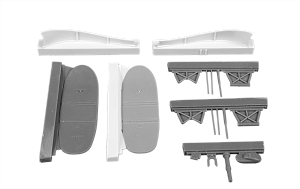 Дополнения из смолы 1/48 Выдвижная лыжная ходовая часть Bristol Blenheim Mk.I/II Finish AF 1(Airfix)