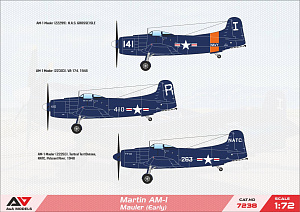 Сборная модель 1/72 Martin AM-1 'Mauler' Early Attack Aircraft (A & A Models)