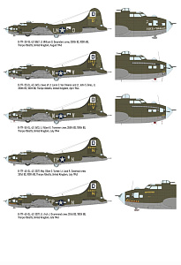 Сборная модель 1/48 B-17F Flying Fortress (The Bloody Hundredth 1943) (Eduard kits)